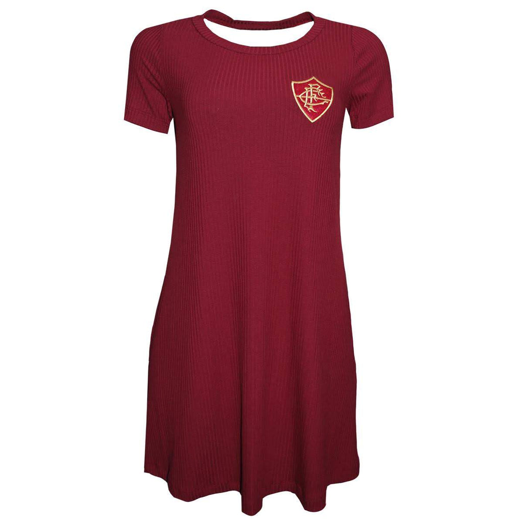 Vestido Fluminense Grená Liga Retrô Feminino