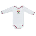 Torcida Baby Body Manga Longa Fluminense Branco Unissex