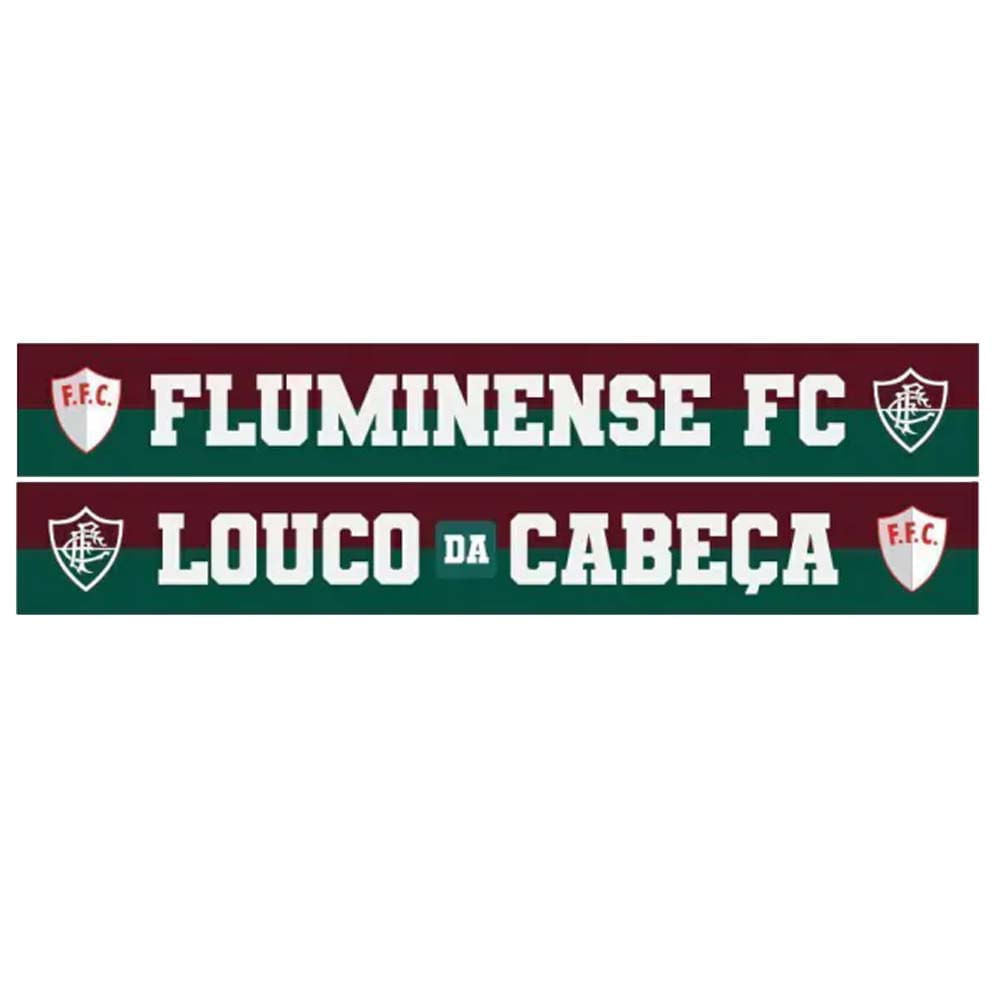 CachecolMania Cachecol Fluminense Dupla Face Louco da Cabeça Unissex
