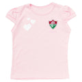 Torcida Baby Camisa Infantil Fluminense Baby Look Canelada Feminina Tricolor