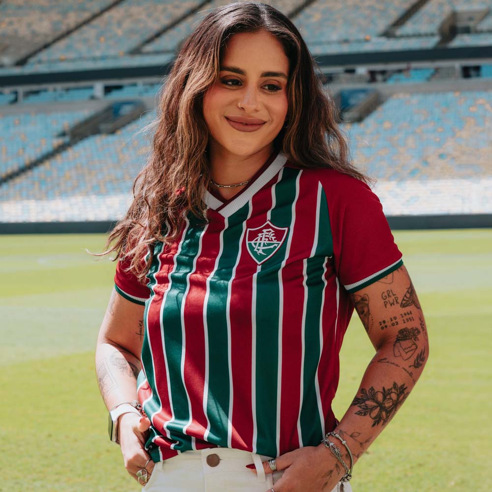 Natural Camisa Fluminense Feminina Grená FLUF007