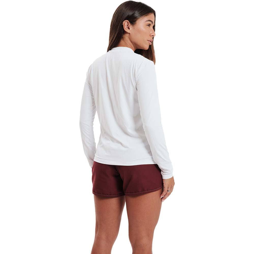 Blueman Camisa Fluminense Feminina UV Manga Longa Branca