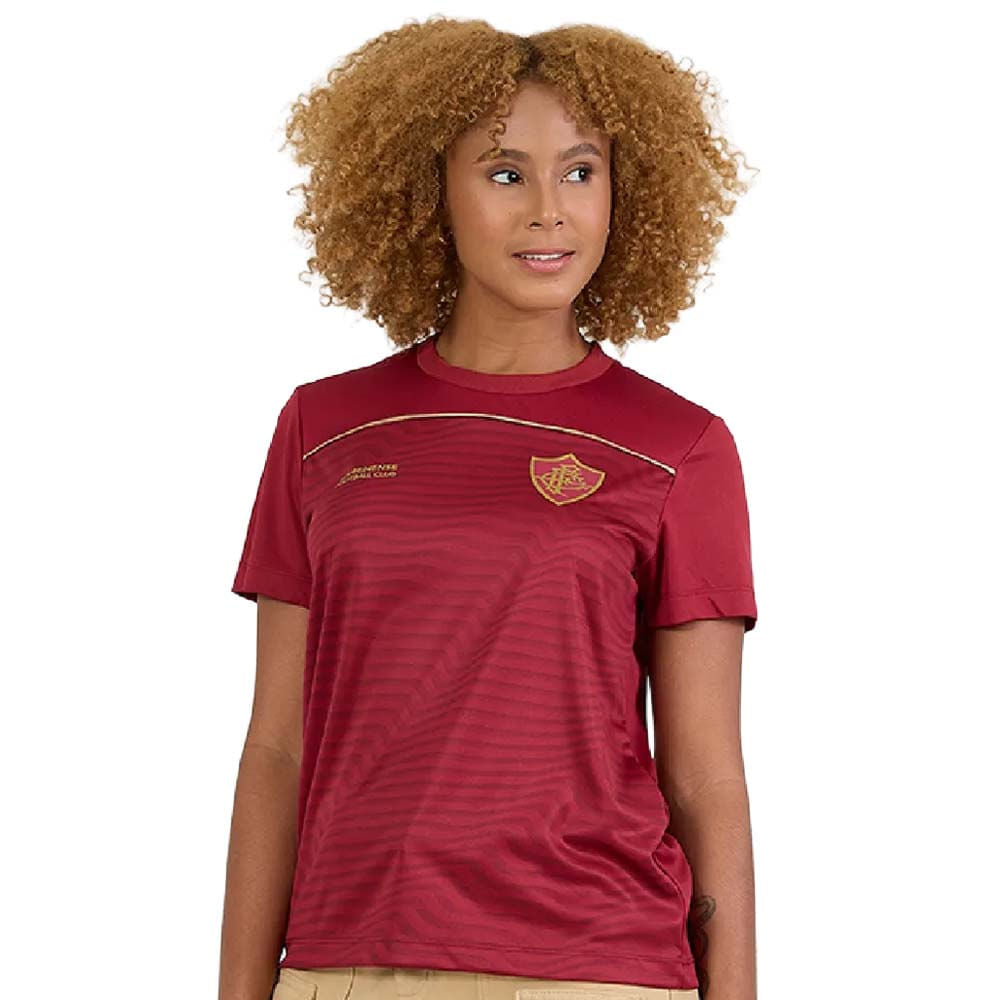 Braziline Camisa Fluminense Feminina Fulgor Grená
