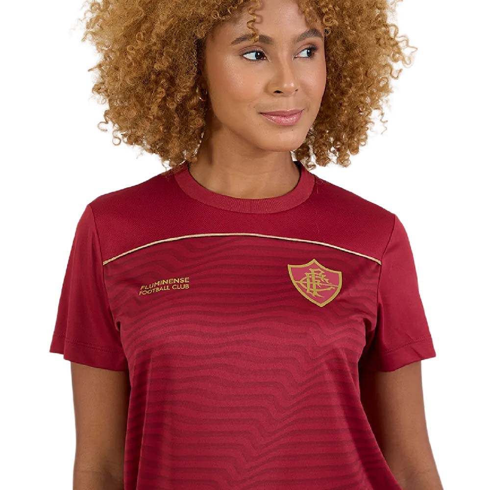 Braziline Camisa Fluminense Feminina Fulgor Grená