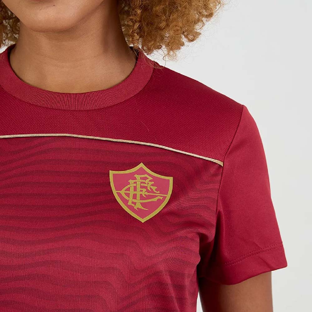 Braziline Camisa Fluminense Feminina Fulgor Grená