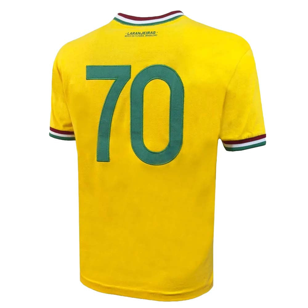 Liga Retrô Camisa Fluminense Brasil 1970 Amarela Masculina