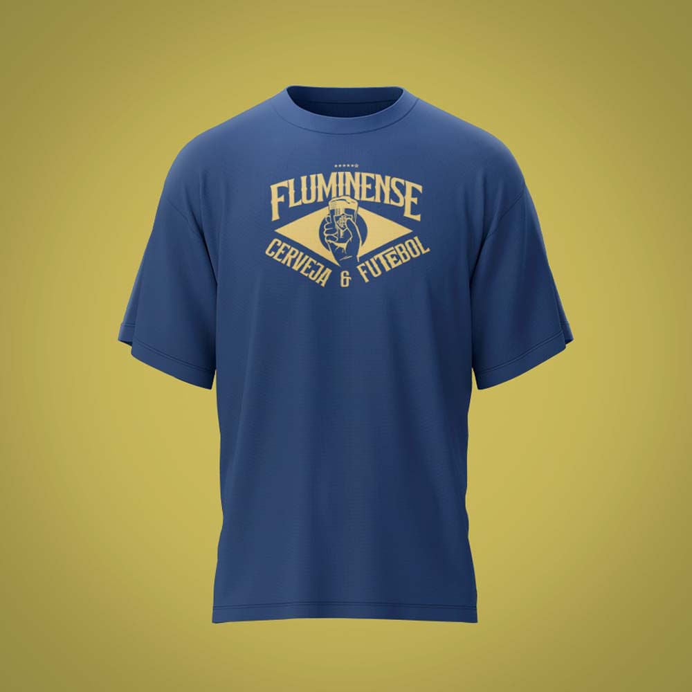 Blueman Camisa Fluminense Cerveja e Futebol Masculina