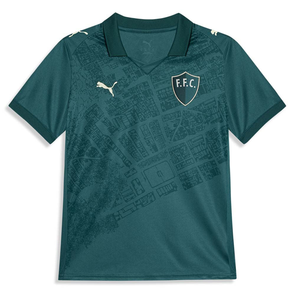 Puma Camisa Fluminense Juv Third 2026 Juvenil Unissex Cold Green