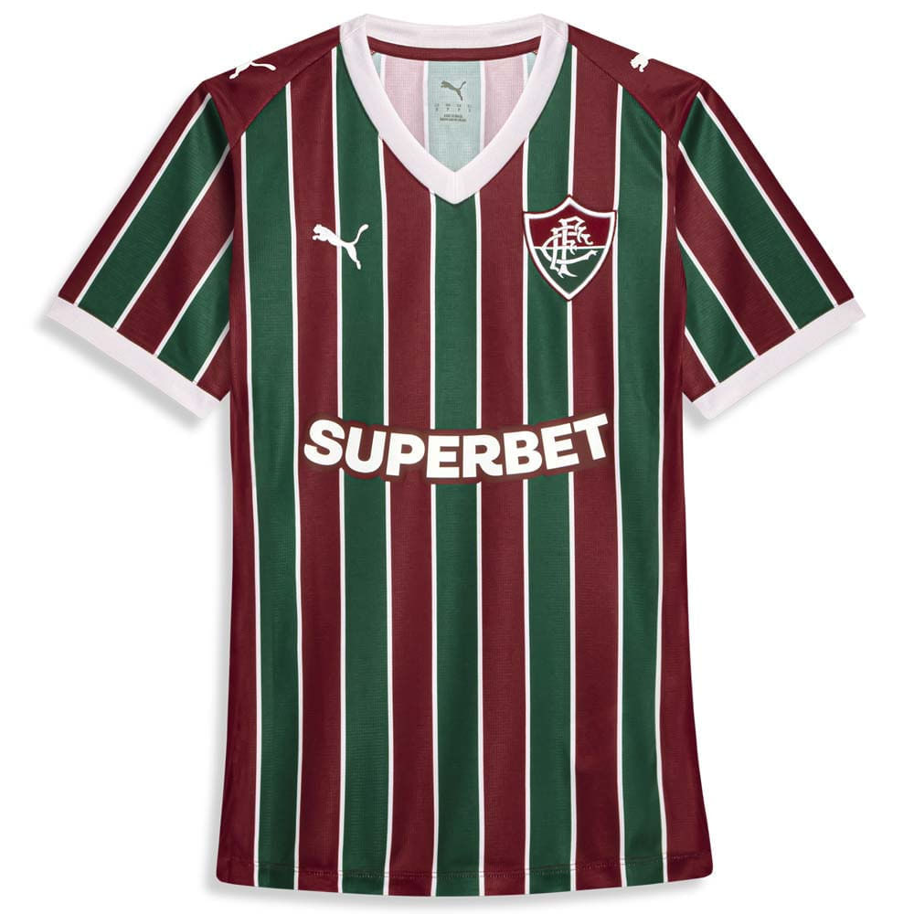 Puma Camisa Fluminense Feminina Torcedora Home OF1 2026 Dark Crimson