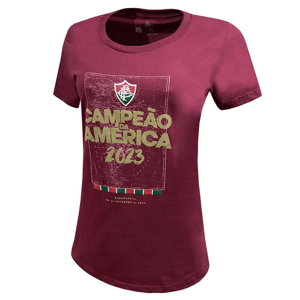 Liga Retrô Camisa Fluminense Feminina Campeão Lib 23 Grená