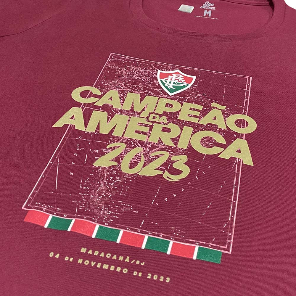 Liga Retrô Camisa Fluminense Feminina Campeão Lib 23 Grená
