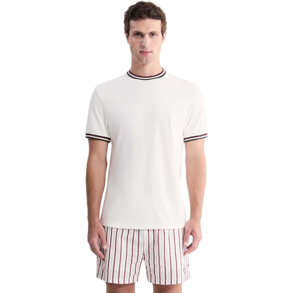 Foxton Camisa Fluminense Quadrile Vintage FFC Off White Masculina