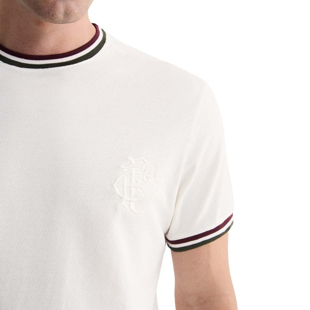 Foxton Camisa Fluminense Quadrile Vintage FFC Off White Masculina