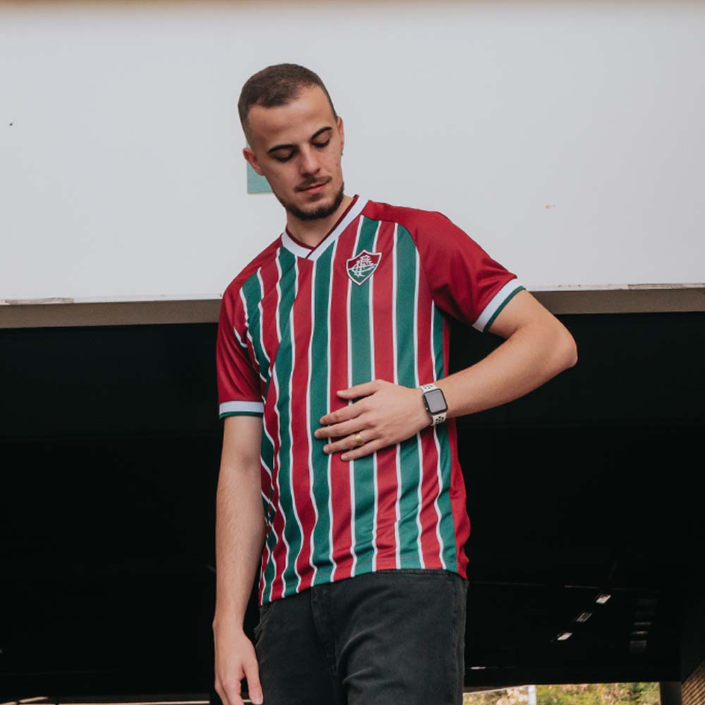 Camisa Fluminense Grená FLUM007 Masculina