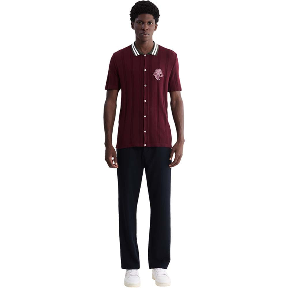 Foxton Camisa Fluminense Tricot Passeio Grená Masculina