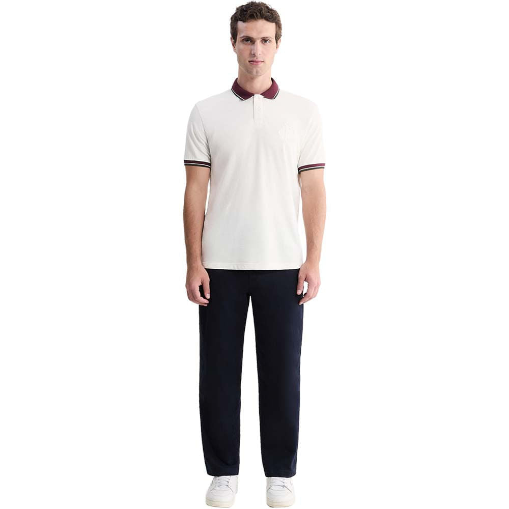 Foxton Camisa Polo Fluminense Assis Off White Masculina
