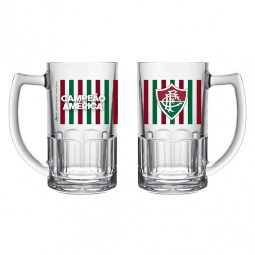 Allmix Caneca Fluminense Bristol 340ml Vidro Unissex