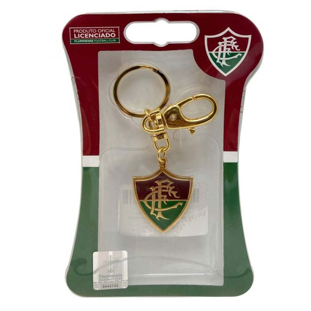 Tatuapé Brindes Chaveiro Fluminense Ouro Escudo Metal Unissex