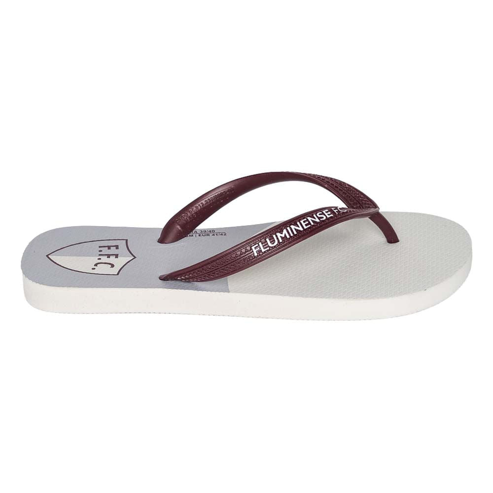 Chinelo Fluminense F.F.C. Branco/Grená FLU.2026/2 Unissex