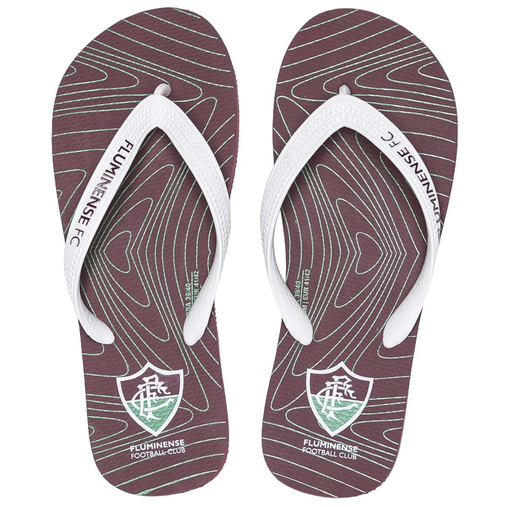 Chinelo Fluminense Escudo Grená FLU.2026/10 Unissex