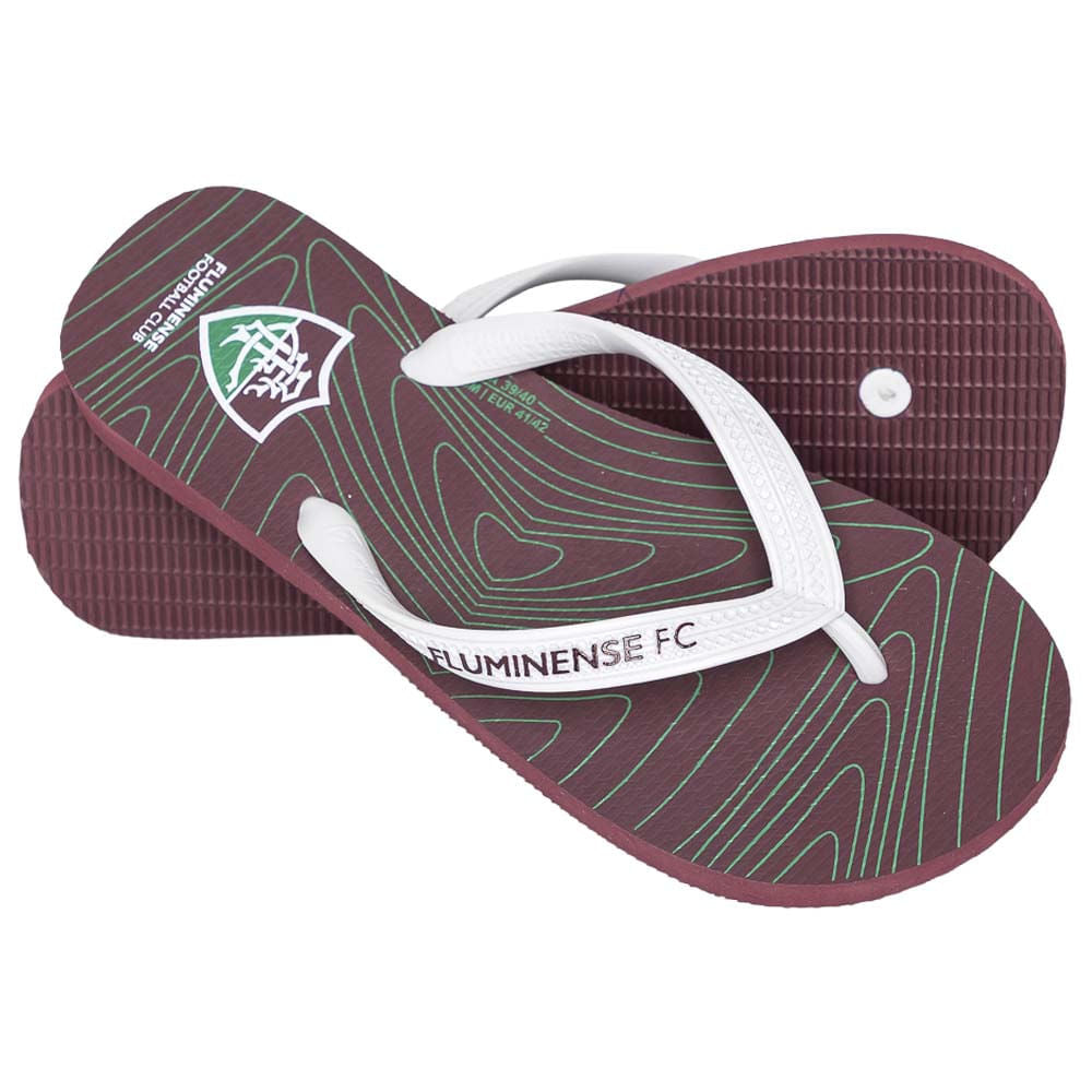 Tropimax Chinelo Fluminense Escudo Grená FLU.2026/10 Unissex