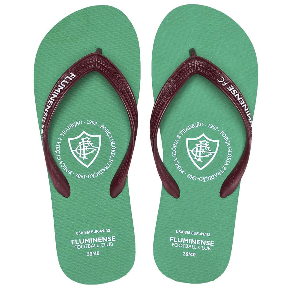 Tropimax Chinelo Fluminense FFC Branco Verde/Grená FLU.2026/9 Unissex