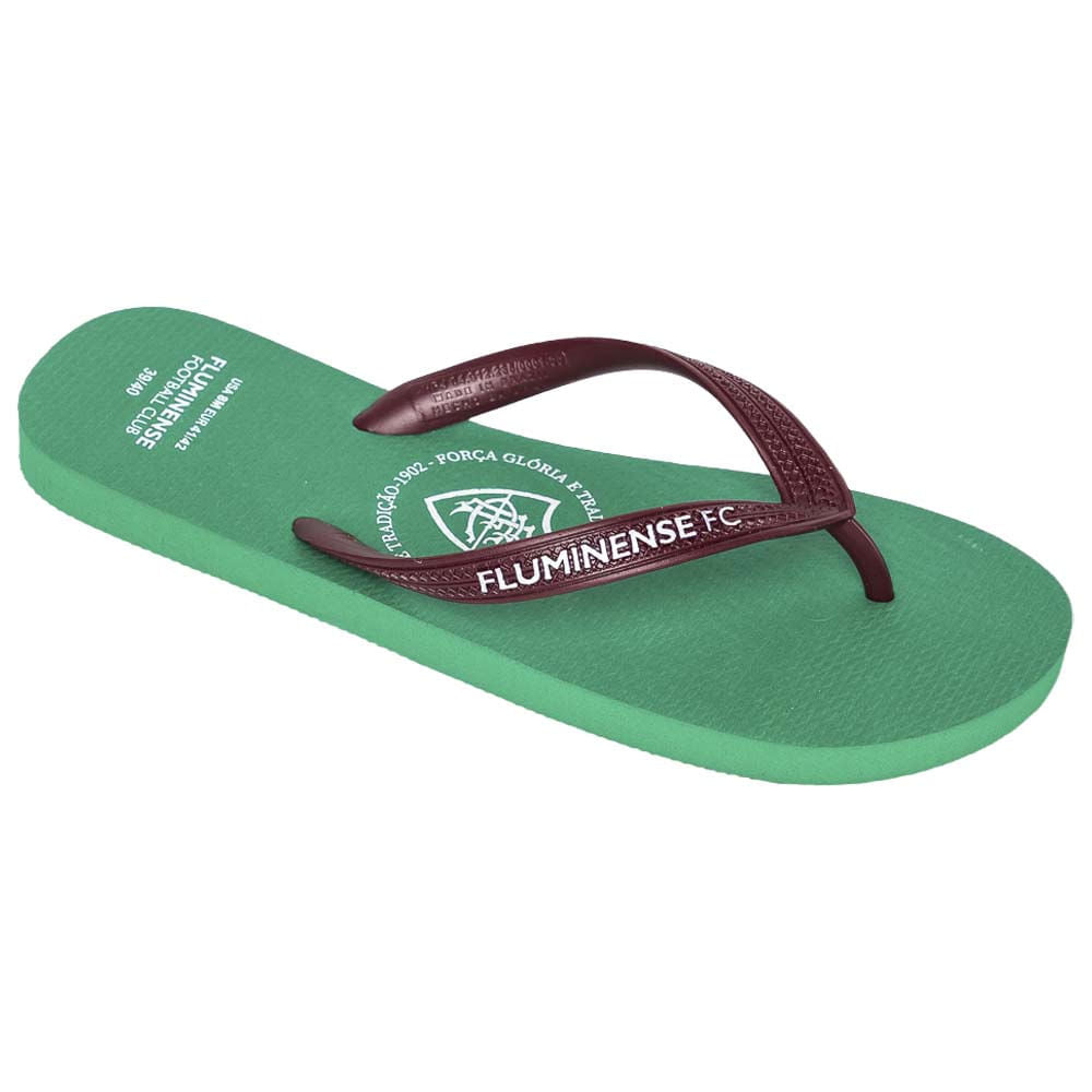 Tropimax Chinelo Fluminense FFC Branco Verde/Grená FLU.2026/9 Unissex