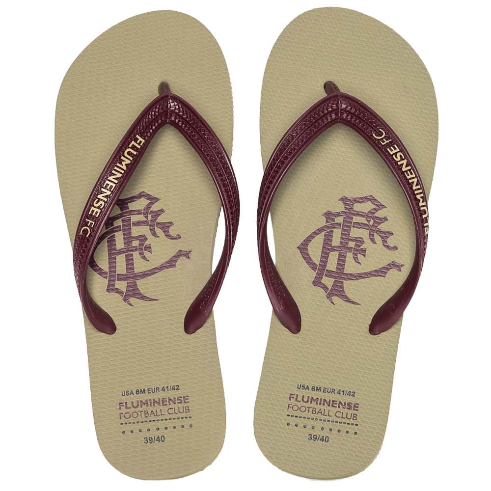 Chinelo Fluminense FFC Grená Off White/Grená FLU.2026/8 Unissex