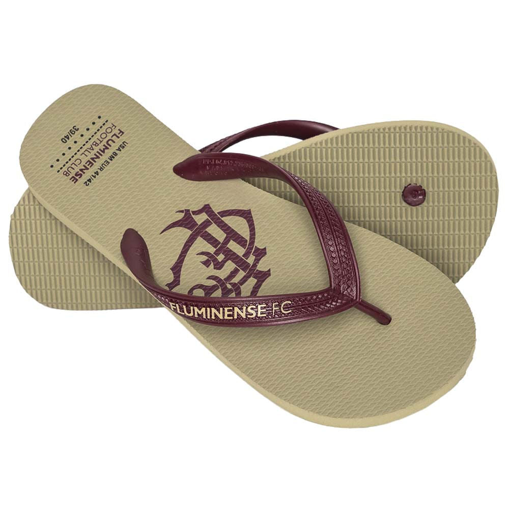 Chinelo Fluminense FFC Grená Off White/Grená FLU.2026/8 Unissex