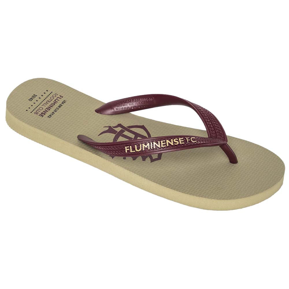 Tropimax Chinelo Fluminense FFC Grená Off White/Grená FLU.2026/8 Unissex