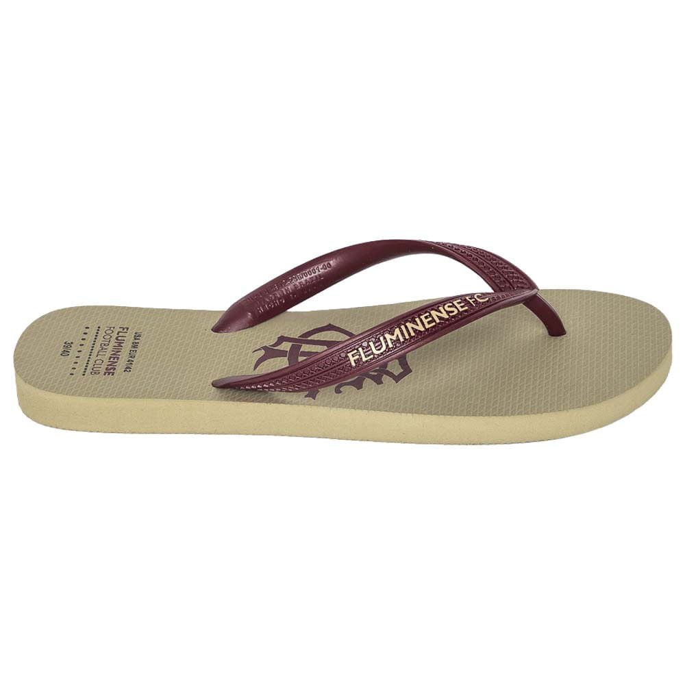 Tropimax Chinelo Fluminense FFC Grená Off White/Grená FLU.2026/8 Unissex
