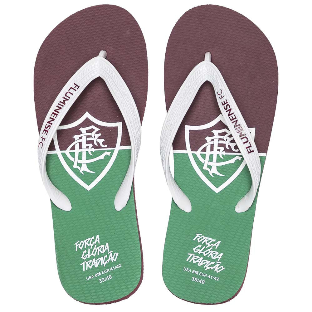 Tropimax Chinelo Fluminense Força Glória Tradição Tricolor FLU.2026/3 Unissex