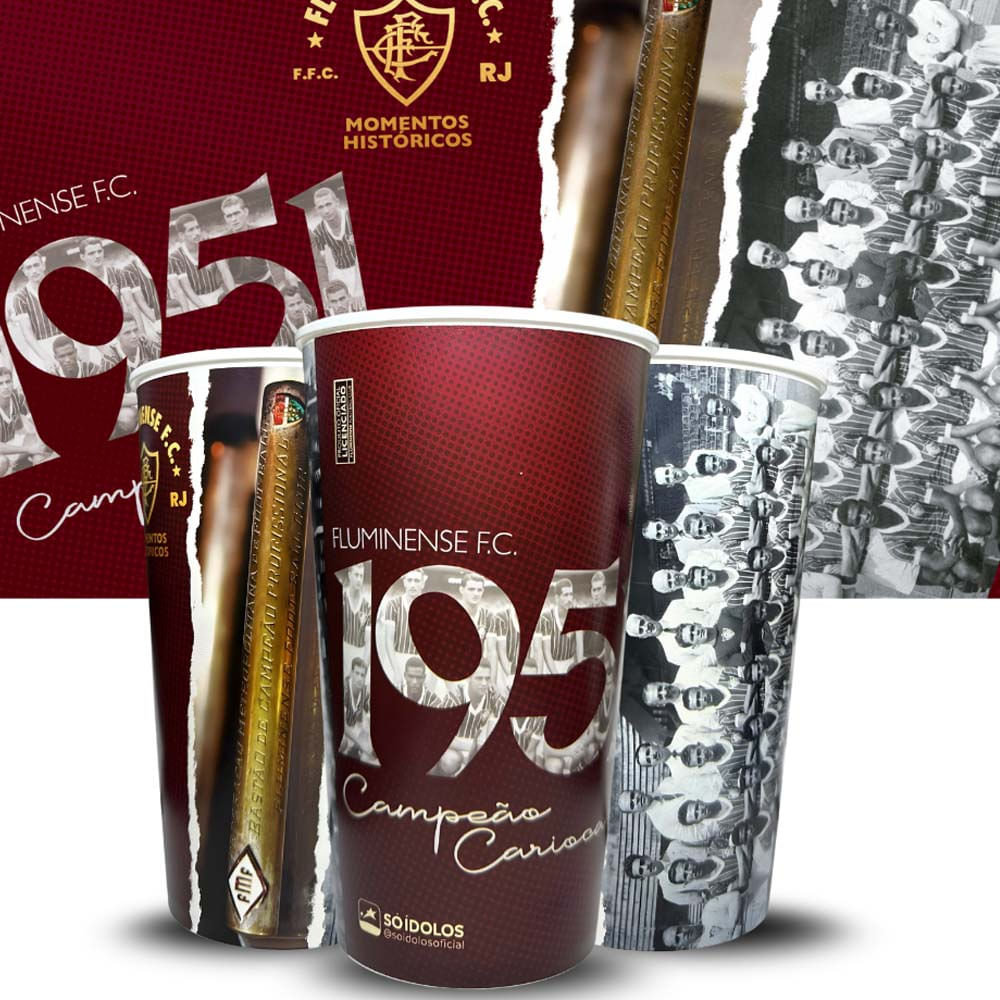 TSC Ídolos Copo Fluminense 1951 Campeão Carioca 500ml Plástico Unissex