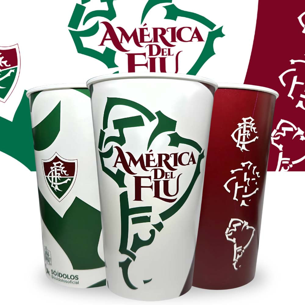 Copo Fluminense América Del Flu Plástico 500ml Unissex