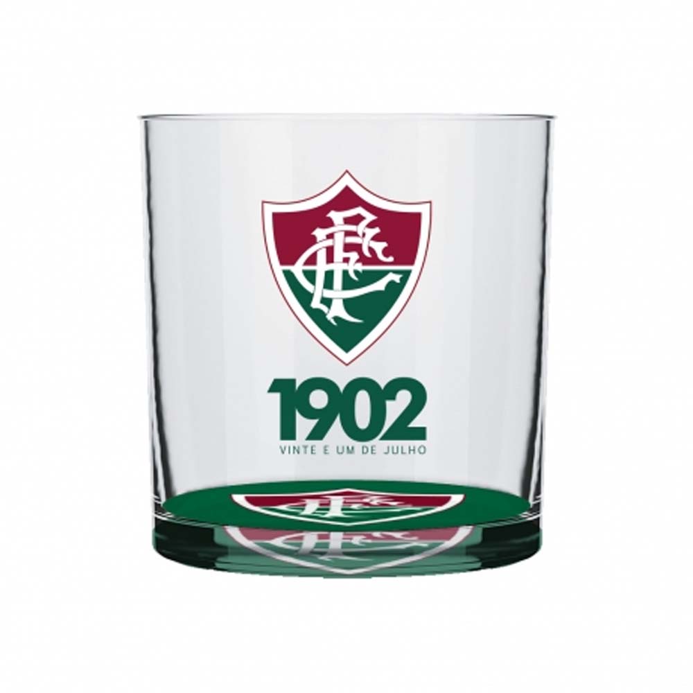Allmix Copo Fluminense Cylinder Rocks 305ml Vidro Unissex