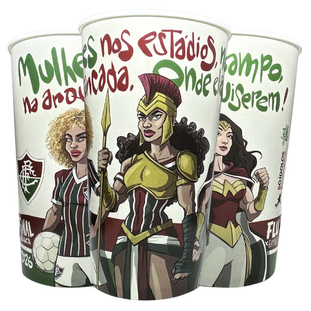 TSC Ídolos Copo Fluminense Guerreiras 550ml Plástico Unissex