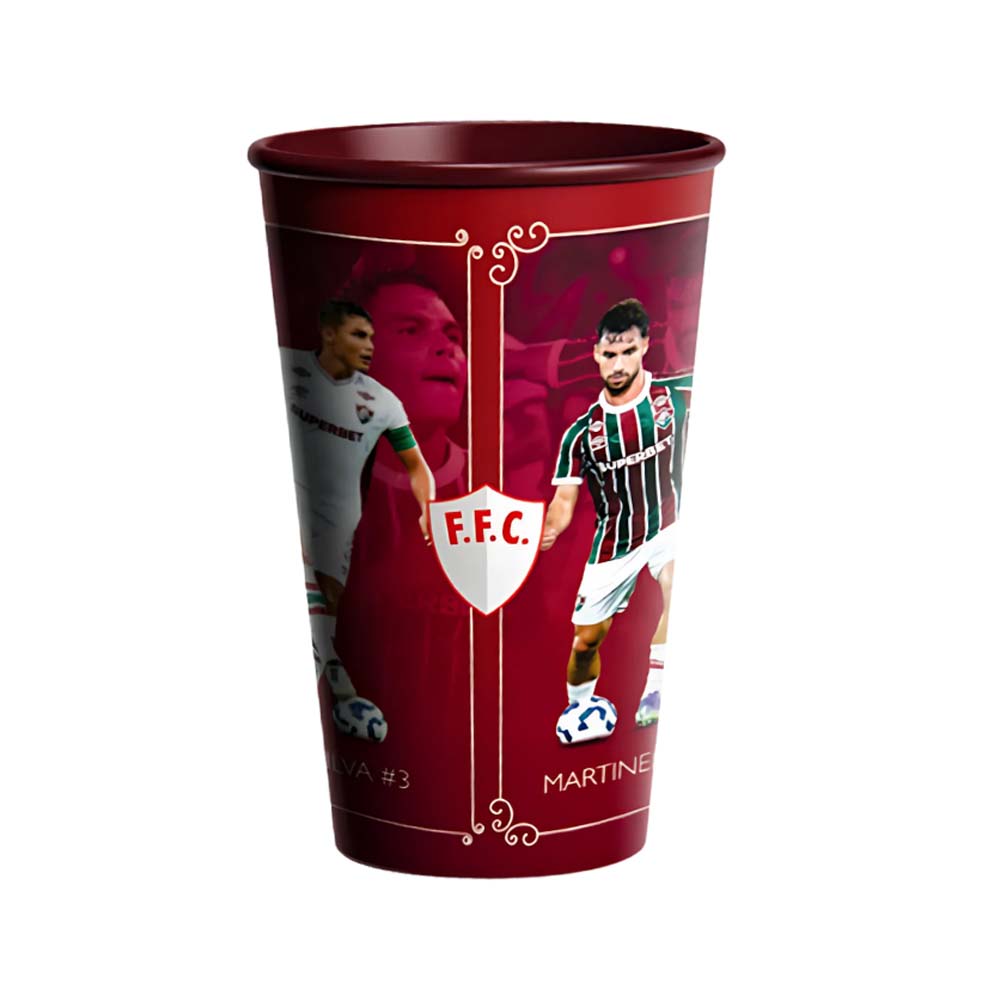 Copo Fluminense Quarteto 2025 Fábio/G. Cano/T.Silva/Martinelli Plástico 500ml Unissex