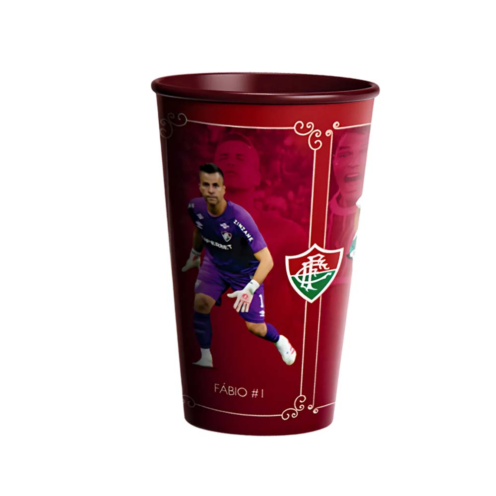 Copo Fluminense Quarteto 2025 Fábio/G. Cano/T.Silva/Martinelli Plástico 500ml Unissex