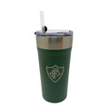 Copo Térmico Fluminense Verde com Canudo 500ml Inox Unissex