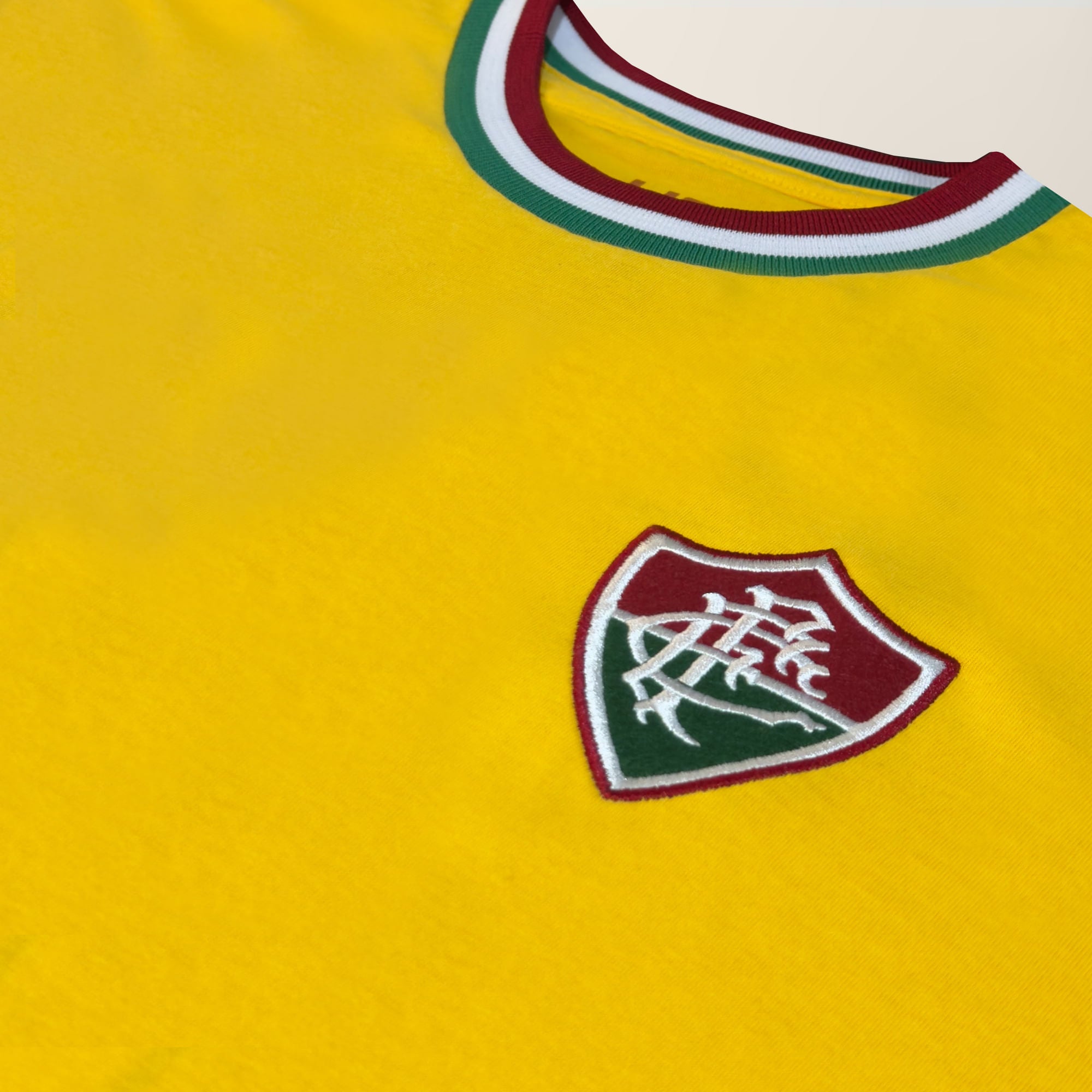 Liga Retrô Camisa Fluminense Brasil 1970 Amarela Masculina