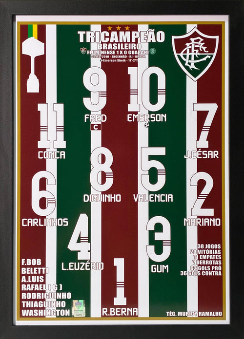 3Quadro3 Quadro Fluminense Tricampeão Brasileiro 2010 A2