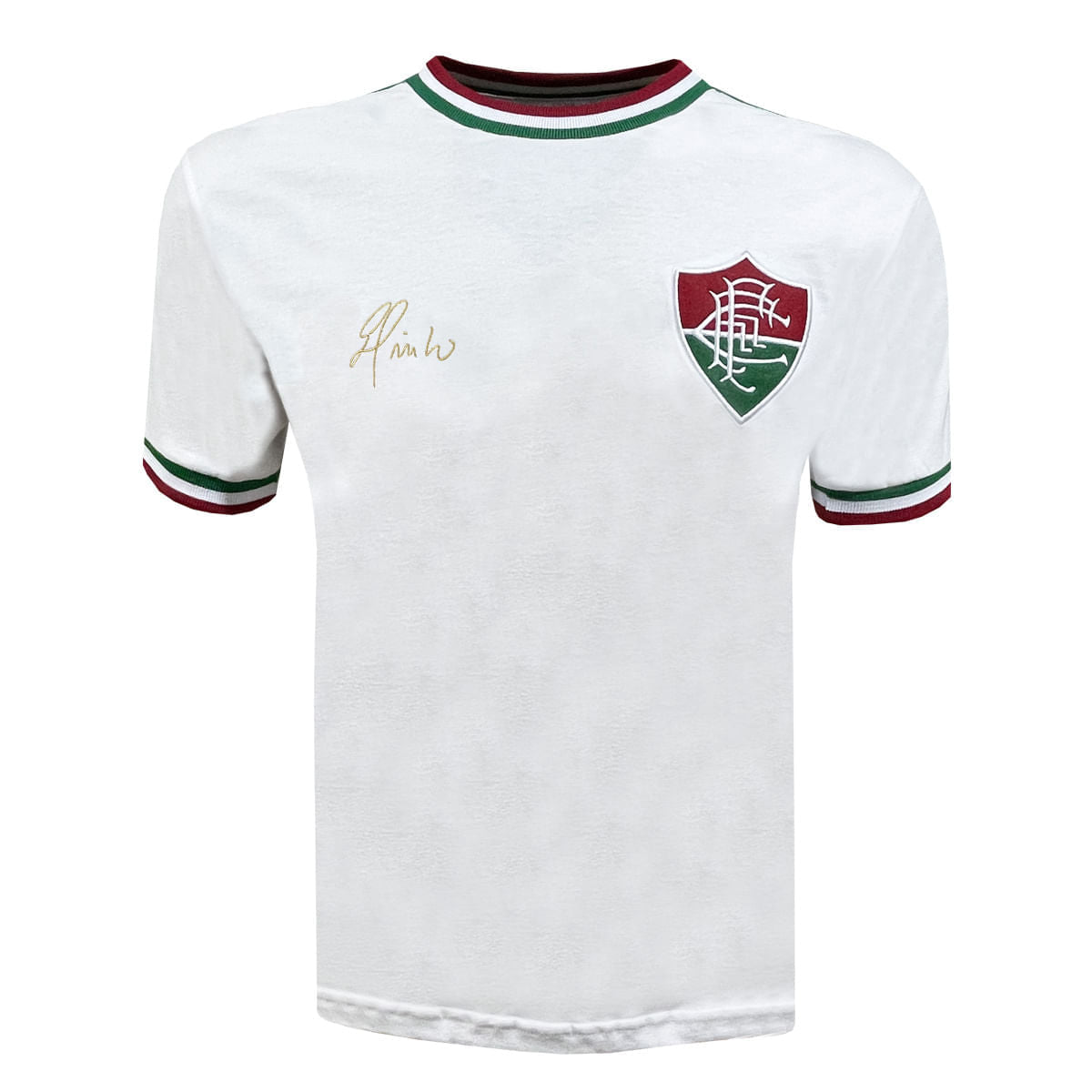Liga Retrô Camisa Fluminense Edinho 1980 Branca Masculina