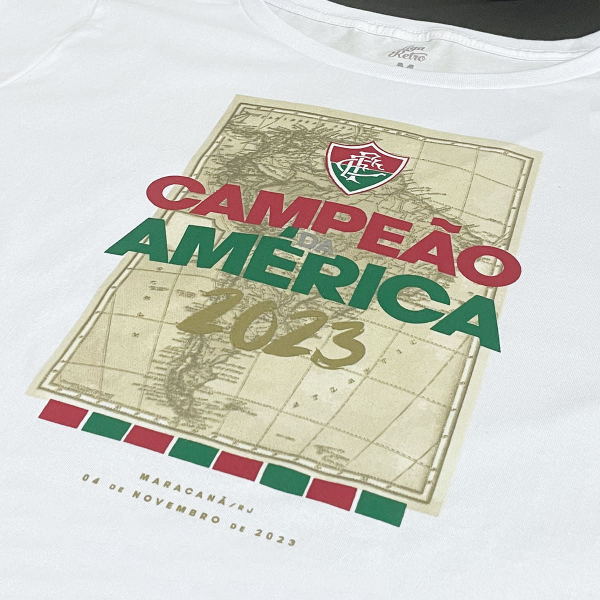Liga Retrô Camisa Fluminense Feminina Campeão da América Grená