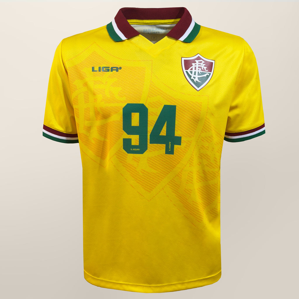 Liga Retrô Camisa Fluminense Brasil 1994 Masculina Amarela