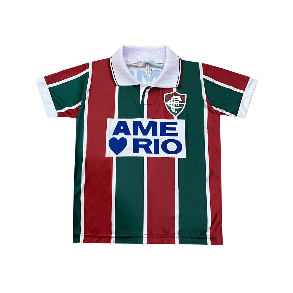 Liga Retrô Camisa Fluminense Infantil Ame o Rio 1995 Unissex