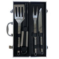 Kit Churrasco Fluminense 4 Peças Escudo Inox Unissex