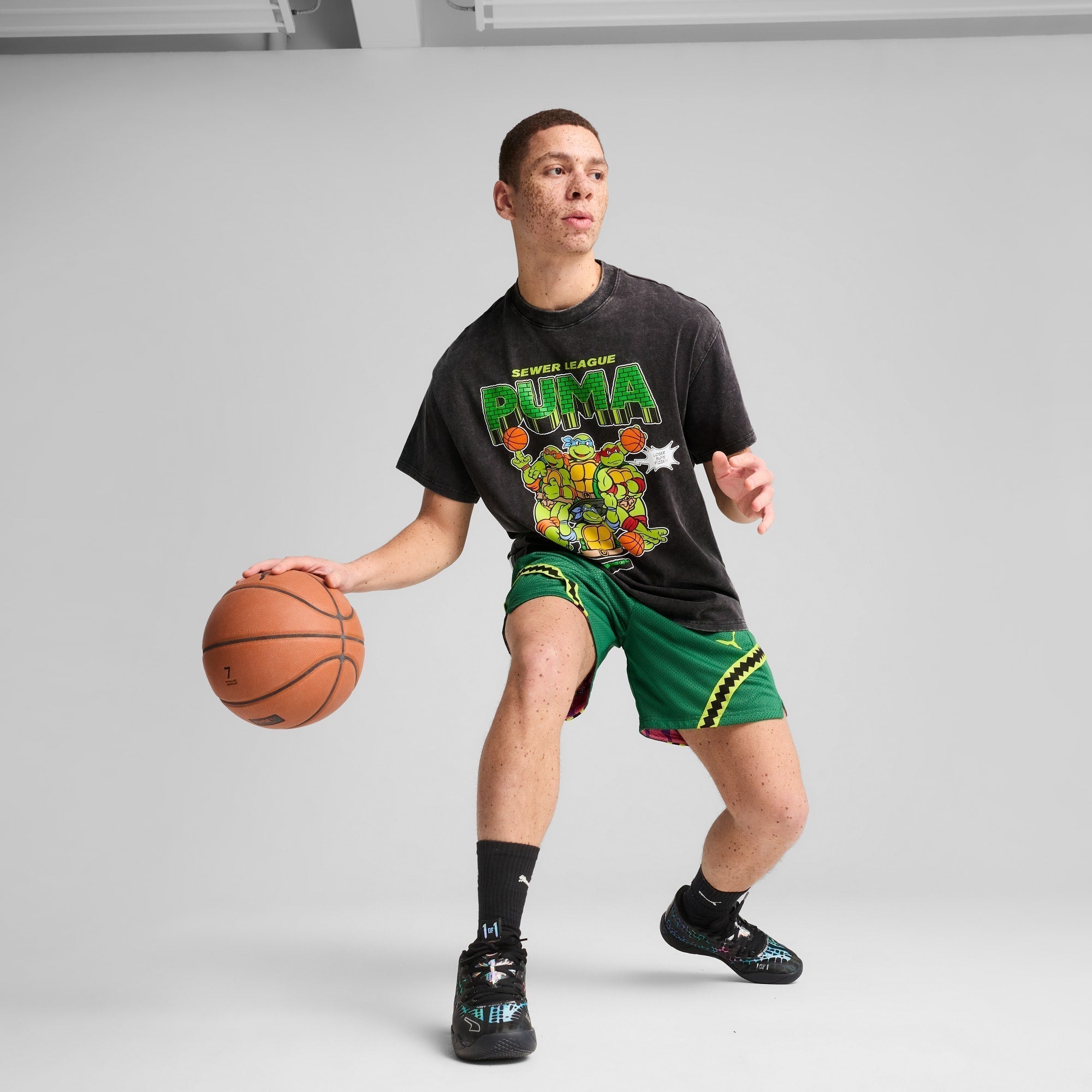 Tênis de Basquete MB.01 Baxter Stockman PUMA HOOPS x TMNT Unissex