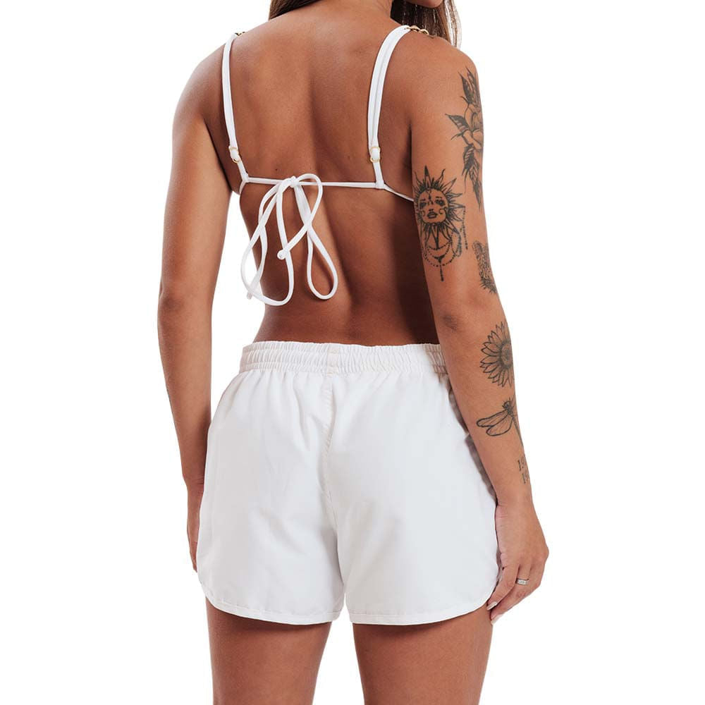 Blueman Short Fluminense Fibra Feminino Branco