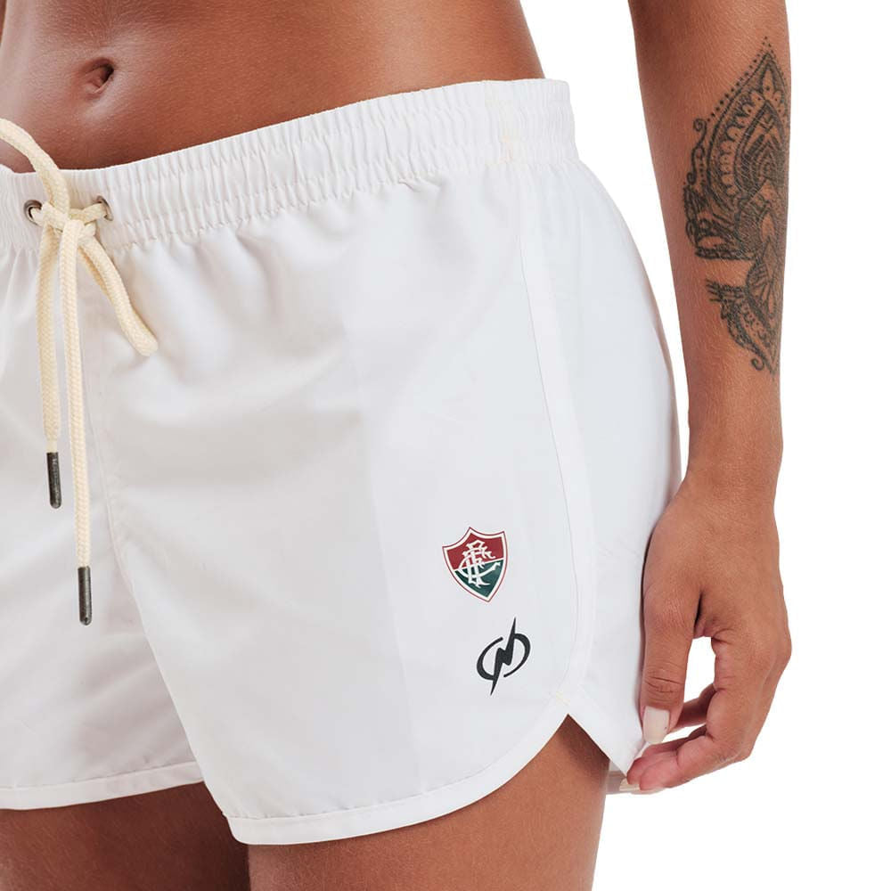 Blueman Short Fluminense Fibra Feminino Branco