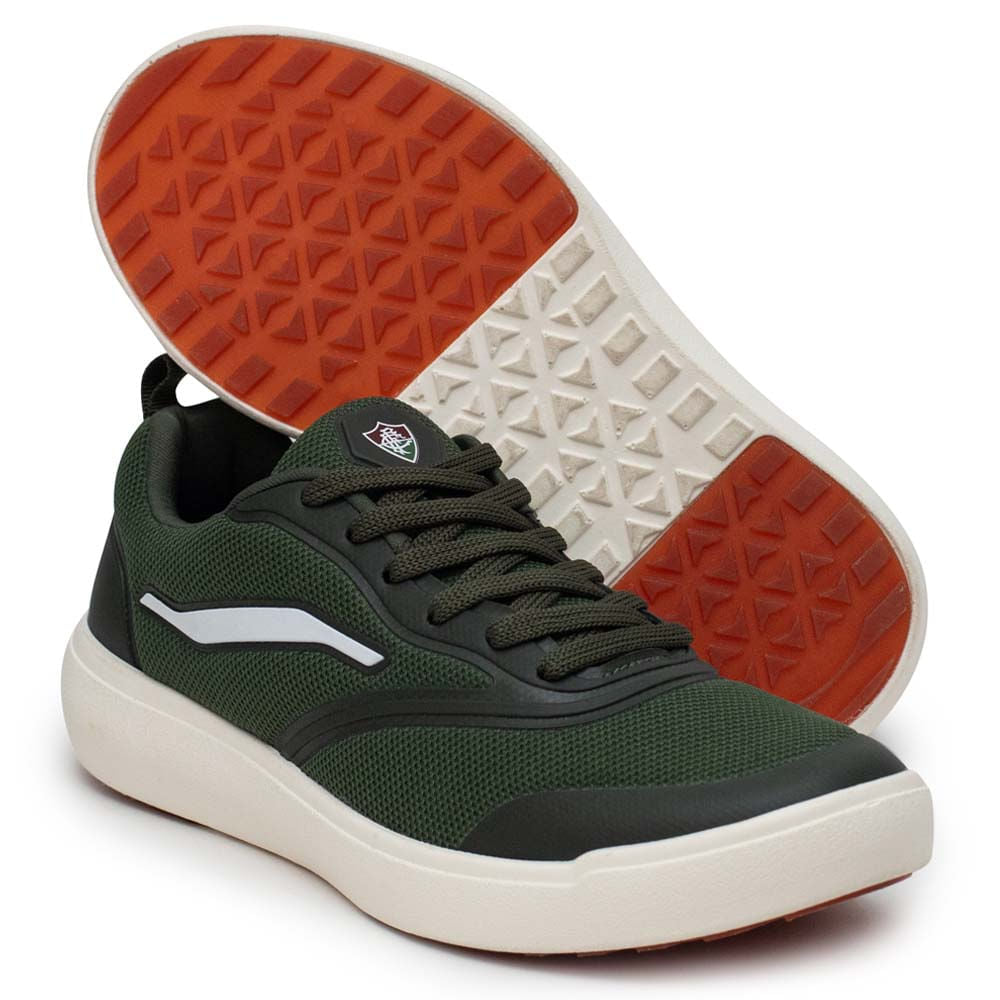 Inpulse Tênis Fluminense Casual Unissex Verde